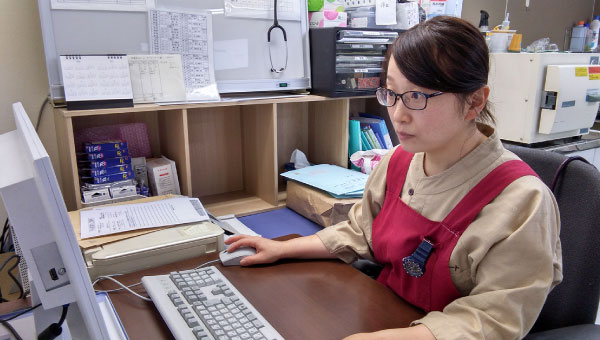 ご利用者様の状態を記録して、今後の看護ケアに活かします。